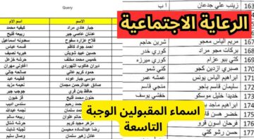 pdf قوائم أسماء المشمولين في الرعاية الاجتماعية بالعراق 2023-2024 عبر موقع وزارة العمل برقم الهوية