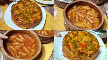 طريقة عمل طاجن المكرونة بالفراخ في المنزل بطريقة سهلة وبسيطة وغير مكلفة