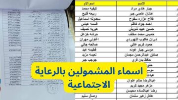 نزلها pdf رابط تحميل اسماء المشمولين في الرعاية الاجتماعية في عموم العراق من منصة مظلمتي 2023