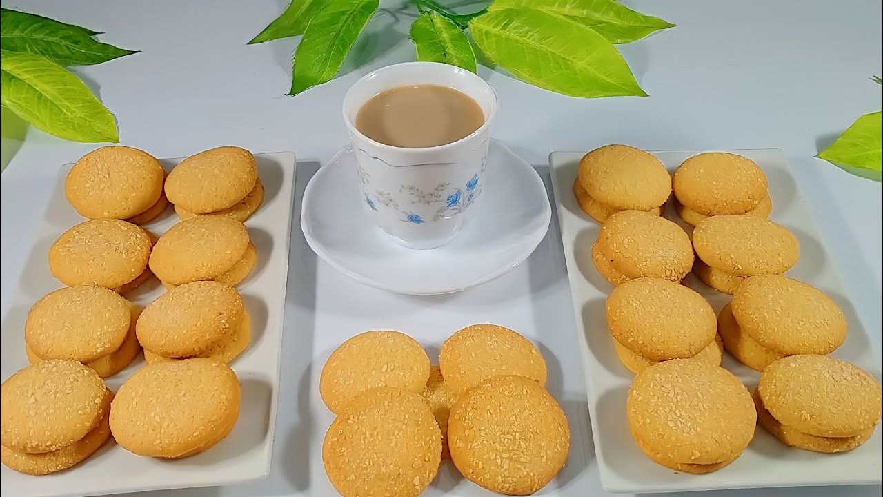 لشرب الشاي اعملي ألذ وأطعم بسكويت ف البيت اقتصادي وسهل وطعمه لا يقاوم لذيذ