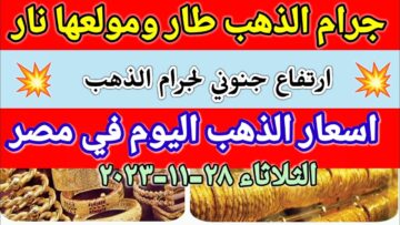 الذهب شعللها نار .. سعر الذهب في مصر اليوم الأربعاء 29/11/2023 وارتفاعات كبرى