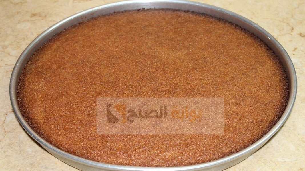طريقة عمل البسبوسة بالزبادي وجوز الهند مثل المحلات