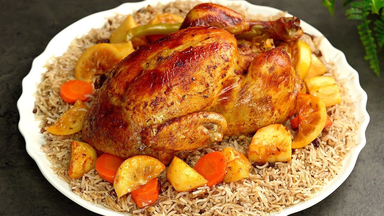 طريقة عمل الدجاجة المحشية أرز بالخلطة من المطبخ الخليجي 5 طريقة عمل الدجاجة المحشية أرز بالخلطة من المطبخ الخليجي