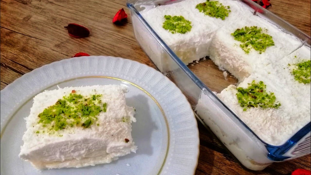 طريقة عمل حلى جوز الهند البارد 5 طريقة عمل حلى جوز الهند البارد