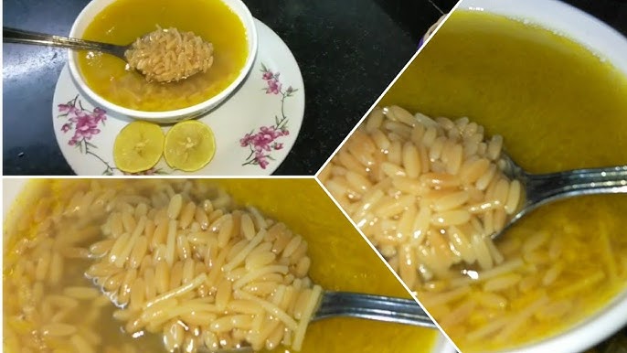 طريقة عمل شوربة لسان العصفور في المنزل في 5 دقائق فقط
