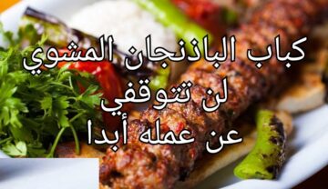 وجبة كباب الباذنجان المشوي رهيبه جربوه حالا ندمت اني معرفتهاش من زمان
