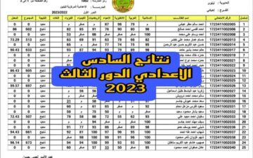 باكر رابط نتائج السادس الدور الثالث بالرقم الامتحاني موقع نتائجنا results.malazemna