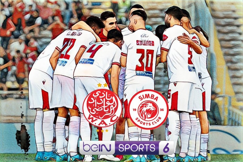ماهي القنوات الناقلة لمباراة الوداد الرياضي ضد نادي سيمبا في دوري أبطال أفريقيا 2024 وتاريخ المواجهات بين الفريقين