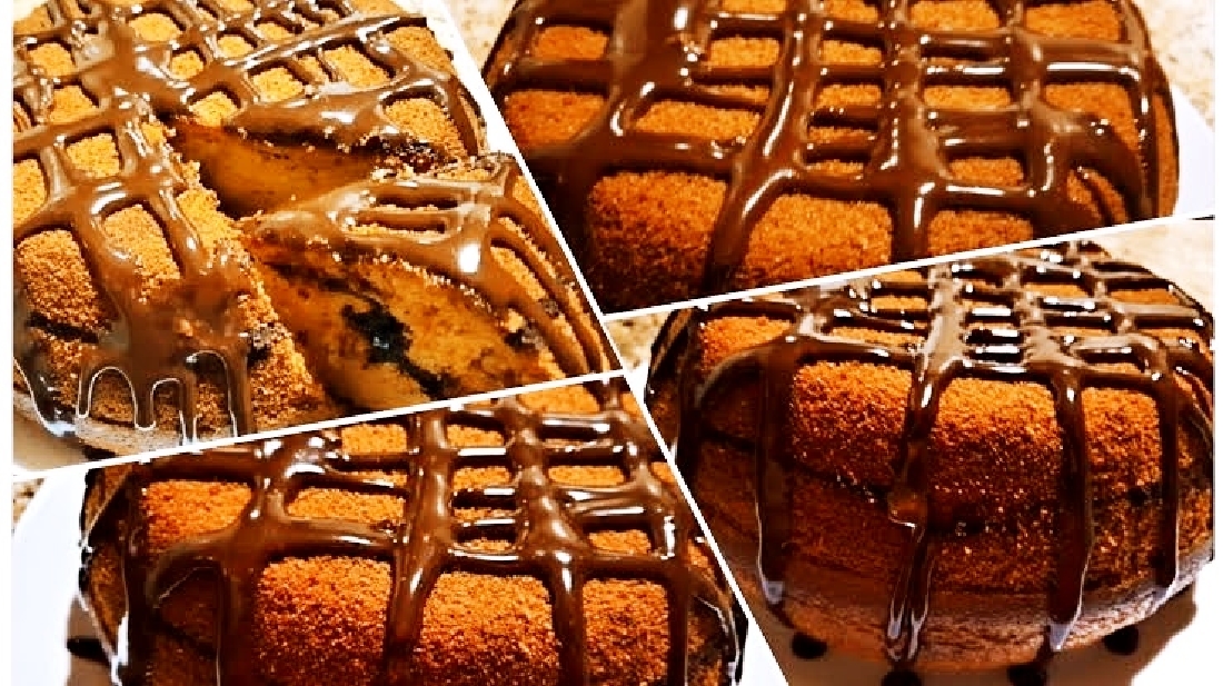 الذ كيكة ببواقي البسكويت وصوص الشوكولاته هتعمليها بسرعة غرقانه بالصوص بقوام سينابون كيك