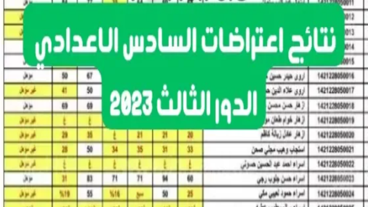 رابط نتائج اعتراضات السادس الإعدادي 2023 في جميع المحافظات العراقية 5 رابط نتائج اعتراضات السادس الإعدادي 2023 في جميع المحافظات العراقية