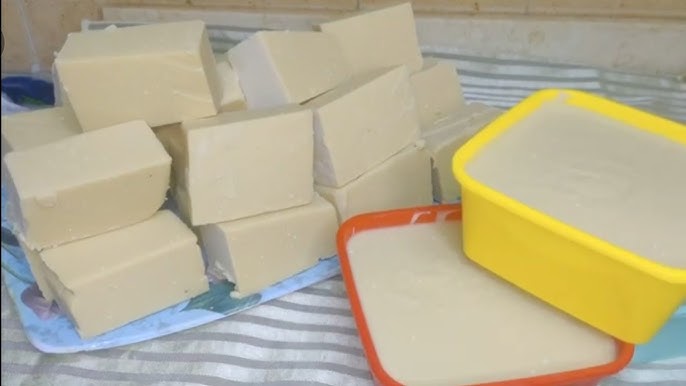 أسهل طريقه لعمل عجينه من الصابون البلدي
