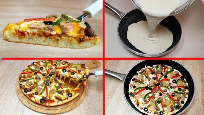 بأسرار المطاعم.. طريقة عمل بيتزا الطاسة السريعة بعجينة قطنية بدون فرن بطعم روعة واحلي من الجاهزة 5 بأسرار المطاعم.. طريقة عمل بيتزا الطاسة السريعة بعجينة قطنية بدون فرن بطعم روعة واحلي من الجاهزة