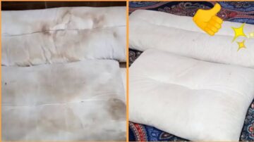 هترجع جديده لانج… هتنضفي المخدات القطن والفايبر من الاتساخات والبقع الصعبة بكل سهولة