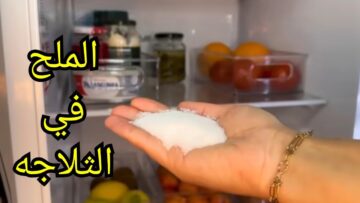 حيله عبقرية أخبرني بها فني تصليح الثلاجات ضعي الملح في الثلاجة وستندهشي من النتيجة