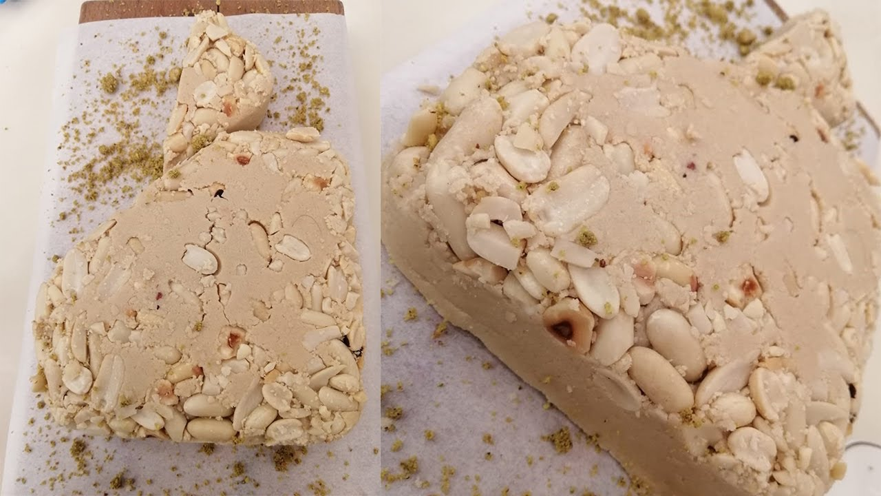 بكوب واحد من الطحينة..طريقة عمل ألذ حلاوة طحنية مفيدة لأطفالك 5 بكوب واحد من الطحينة..طريقة عمل ألذ حلاوة طحنية مفيدة لأطفالك