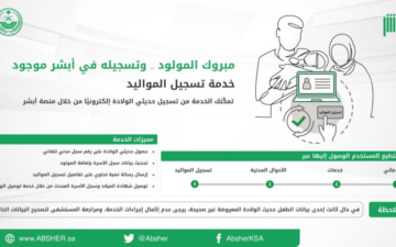 تسجيل المواليد إلكترونيًا في أبشر.. خطوات سهلة وبسيطة