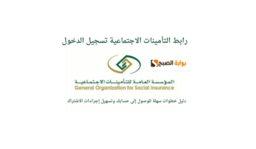 رابط التأمينات الاجتماعية تسجيل الدخول.. دليل خطوات سهلة للوصول إلى حسابك