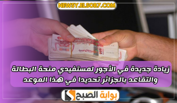 زيادة جديدة في الأجور لمستفيدي منحة البطالة والتقاعد بالجزائر تحديدا في هذا الموعد