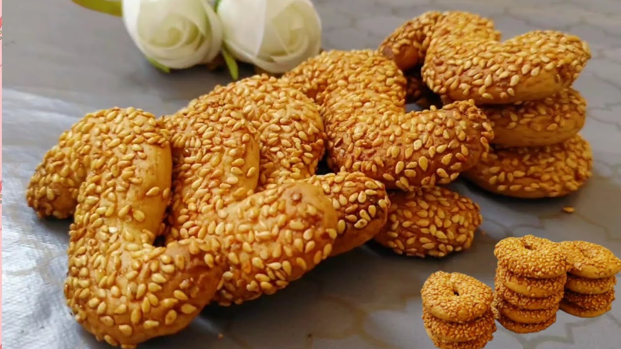 طريقة عمل بسكوت السمسم اللذيذ سهل وسريع ومذاقه جميل لا يقاوم 5 طريقة عمل بسكوت السمسم اللذيذ سهل وسريع ومذاقه جميل لا يقاوم