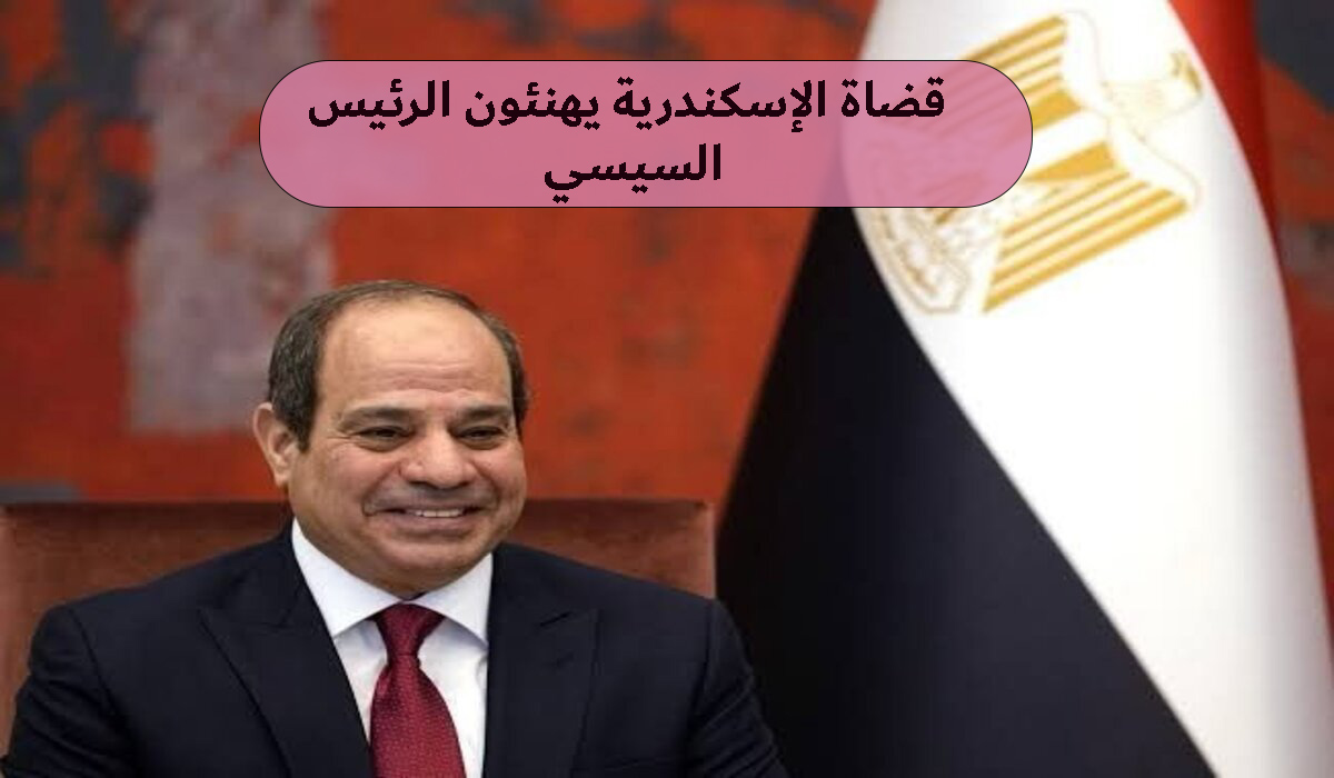 عاجل قضاة الإسكندرية يهنئون الرئيس لفوزه بفترة رئاسية ثالثة 2024