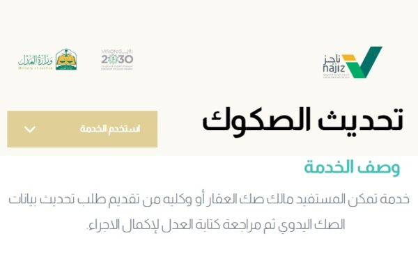 تحديث صكك العقاري بدون طوابير أو تكاليف بضغطة زر