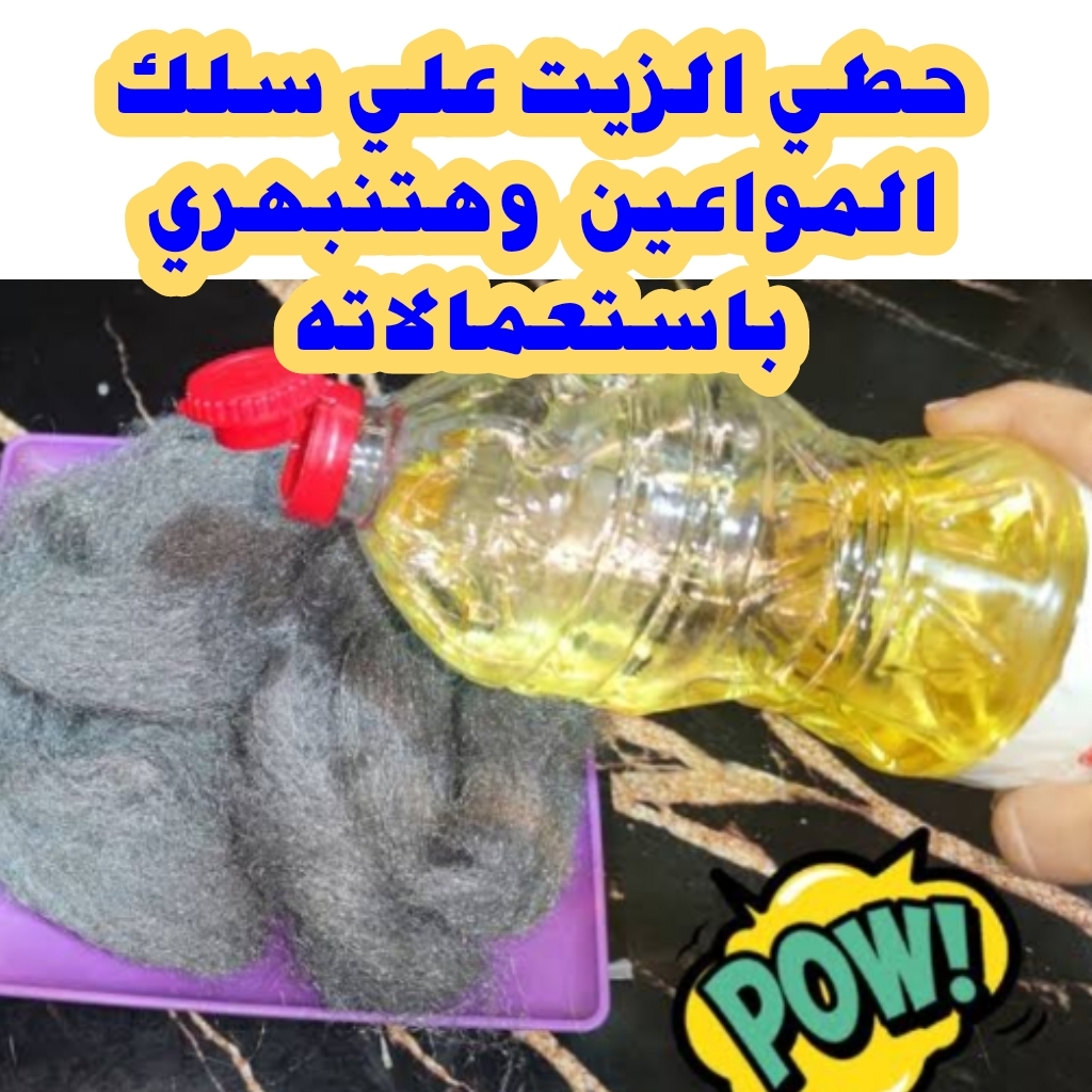 "حيلة عبقرية".. ضعي الزيت على سلك المواعين وشوفي النتيجة المذهلة.. سر محدش هيقولك عليه 5 “حيلة عبقرية”.. ضعي الزيت على سلك المواعين وشوفي النتيجة المذهلة.. سر محدش هيقولك عليه