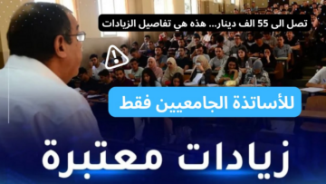تصل 55 ألف دينار.. زيادات أجور الأساتذة الجامعيين القانون الأساسي التعليم العالي 2024