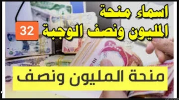 قوائم اسماء منحة المليون ونصف للعائدين في العراق 2024 الوجبة 32