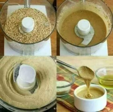 بأسرار المصانع بكوب سمسم اعملي كمية كبيرة من الطحينة الخام بقوام تقيل ومتماسك افضل من الجاهزة