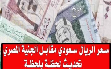 أخر تحديث لـ سعر الريال السعودي مقابل الجنيه المصري اليوم الأحد 7 يناير 2024 في البنوك المصرية