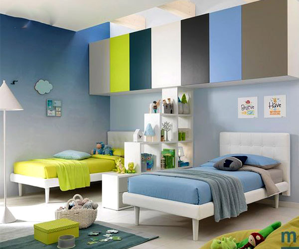 أحدث 10 أفكار لتصميم ديكور غرفة نوم اطفال بسريرين 2024 5 أحدث 10 أفكار لتصميم ديكور غرفة نوم اطفال بسريرين 2024