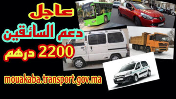 “هنـــــــــــــــــا“ transport.gov.ma رابط التسجيل في دعم مهنيي النقل 2024 بالمغرب