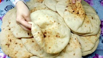 من غير مطرحة أو فرن حضري العيش المصرى على أصولة بطريقة سهلة وبسيطة