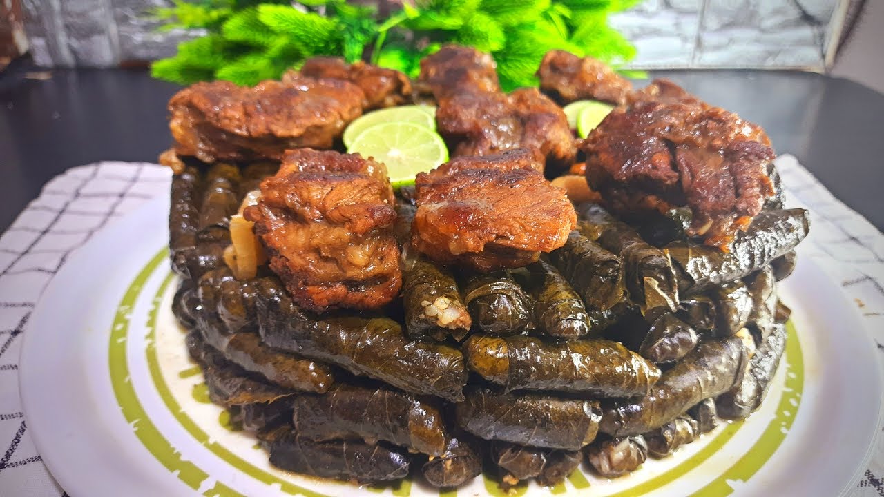ألذ طاجن هيشرفك قدام الضيوف طاجن ورق العنب باللحمة الضاني بألذ خلطة وبطعم وهم 5 ألذ طاجن هيشرفك قدام الضيوف طاجن ورق العنب باللحمة الضاني بألذ خلطة وبطعم وهم