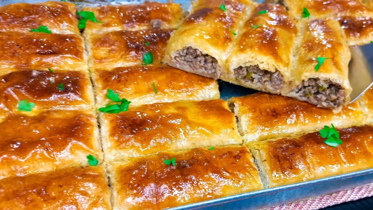 بالقرمشة الرهيبة والطعم المميز جهزي أصابع الجلاش بحشو اللحمة المفروم المتبلة بخطوات سريعة وسهلة