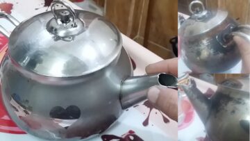 خلطة قوية وفعالة لتنظيف البراد الاستانلس وإزالة الحروق الصعبة وإعادته جديد كما كان