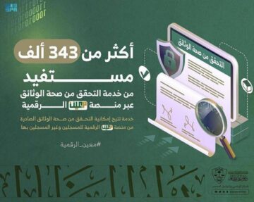 التحقق من الوثائق الكترونيا 1445 بالخطوات الصحيحة من الموقع الرسمي