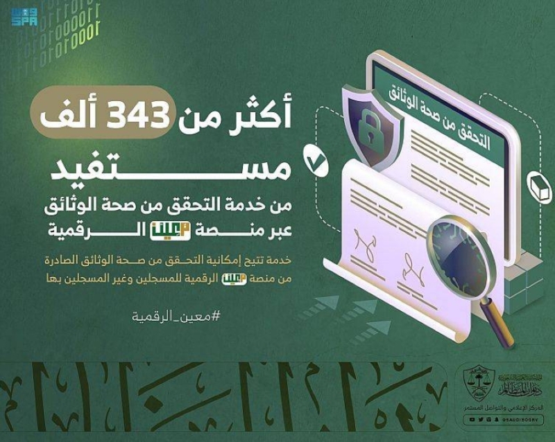 التحقق من الوثائق الكترونيا 1445 بالخطوات الصحيحة من الموقع الرسمي