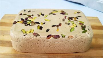 بطريقة المصانع الاصلية.. الحلاوة الطحينية الرائعة متماسكة ومرملة واقتصادية بطعم رهيب ومميز احلى من الجاهزة