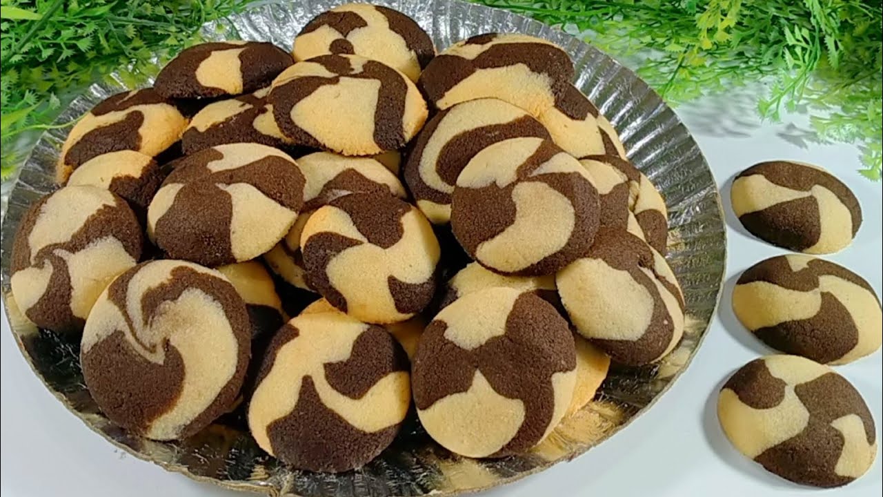 ب2 كوب دقيق حضري كيلو من بسكويت الشيكولاته والفانيليا في البيت.. أحلى من الجاهز