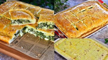 بعجينة قطنية حضري فطيرة السبانخ اليونانية مذاقها شهي وطعمها لا يقاوم