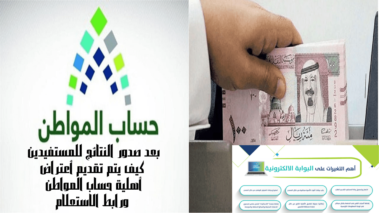 بعد صدور النتائج للمستفيدين كيف يتم تقديم أعتراض أهلية حساب المواطن ورابط الاستعلام