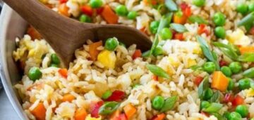 طريقة سهلة وبسيطة لتحضير الأرز بالخضار