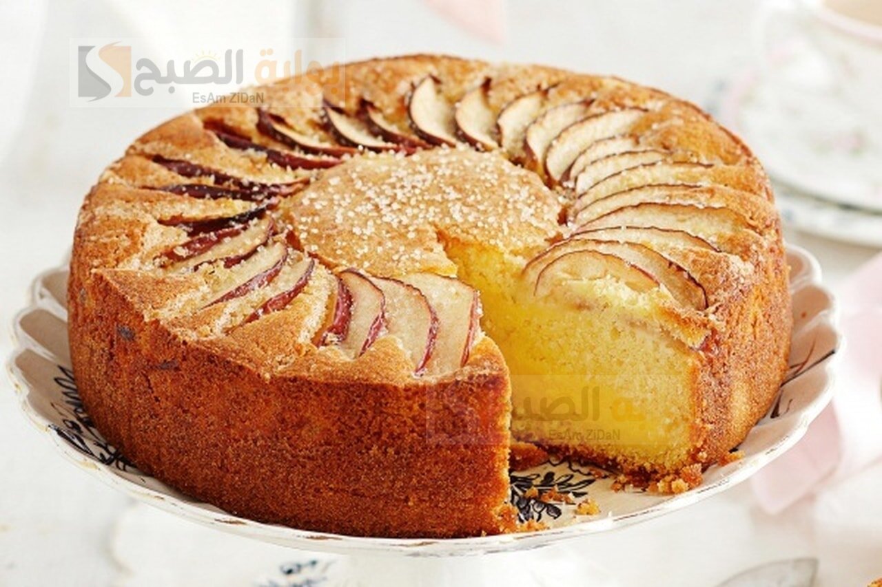 بمذاق لا يقاوم.. طريقة عمل كيكة التفاح الاقتصادية