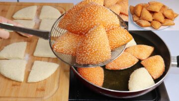 زي المطاعم.. طريقة عمل فطائر الشاي بجوز الهند في الطاسة هشة وخفيفة كالقطن بطعم روعة أحلي من الجاهز