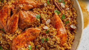 طريقة عمل الكبسة السعودي الشهية بالدجاج