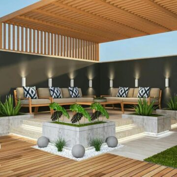 تصميم ديكور جلسات خارجية للمنازل بأفكار جديدة 2024