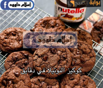ولادك مش هيبطلوا يطلبوها.. خطوات عمل الكوكيز بالنوتيلا بمكونات بسيطة في المنزل أحلى من الجاهزة