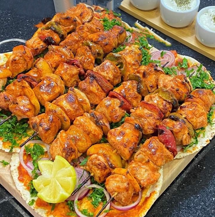شيش طاووق في الطاسة بدون فرن بتتبيله سهلة وسريعة