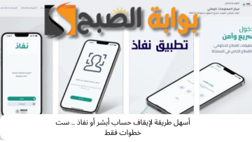 أسهل طريقة لإيقاف حساب أبشر أو نفاذ .. ست خطوات فقط